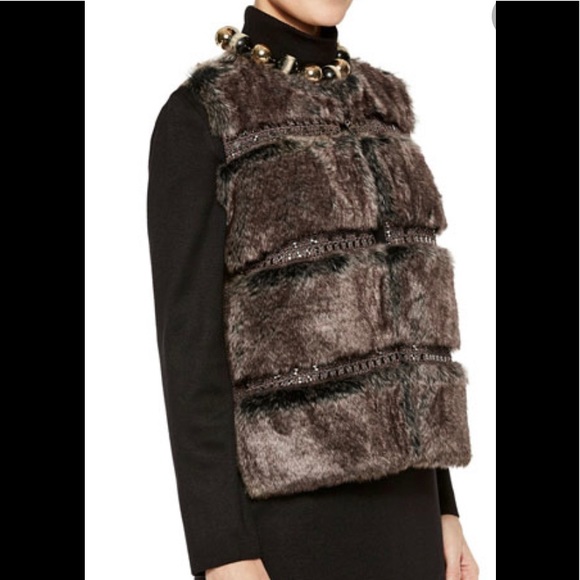 MISOOK Faux Fur Vest size XL NWT - Picture 2 of 10